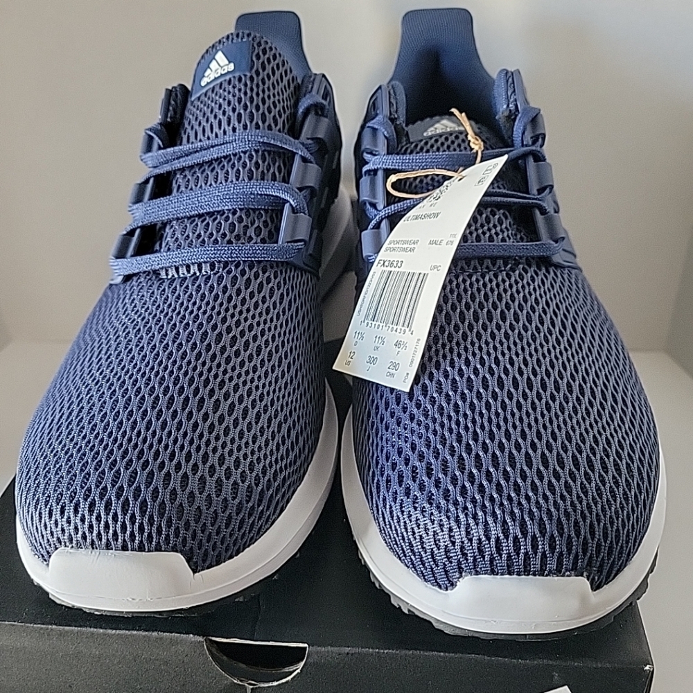 adidas Ultimashow Men's Size 12 Running Shoes Tech Indigo Blue White New NIB - Picture 2 of 10
